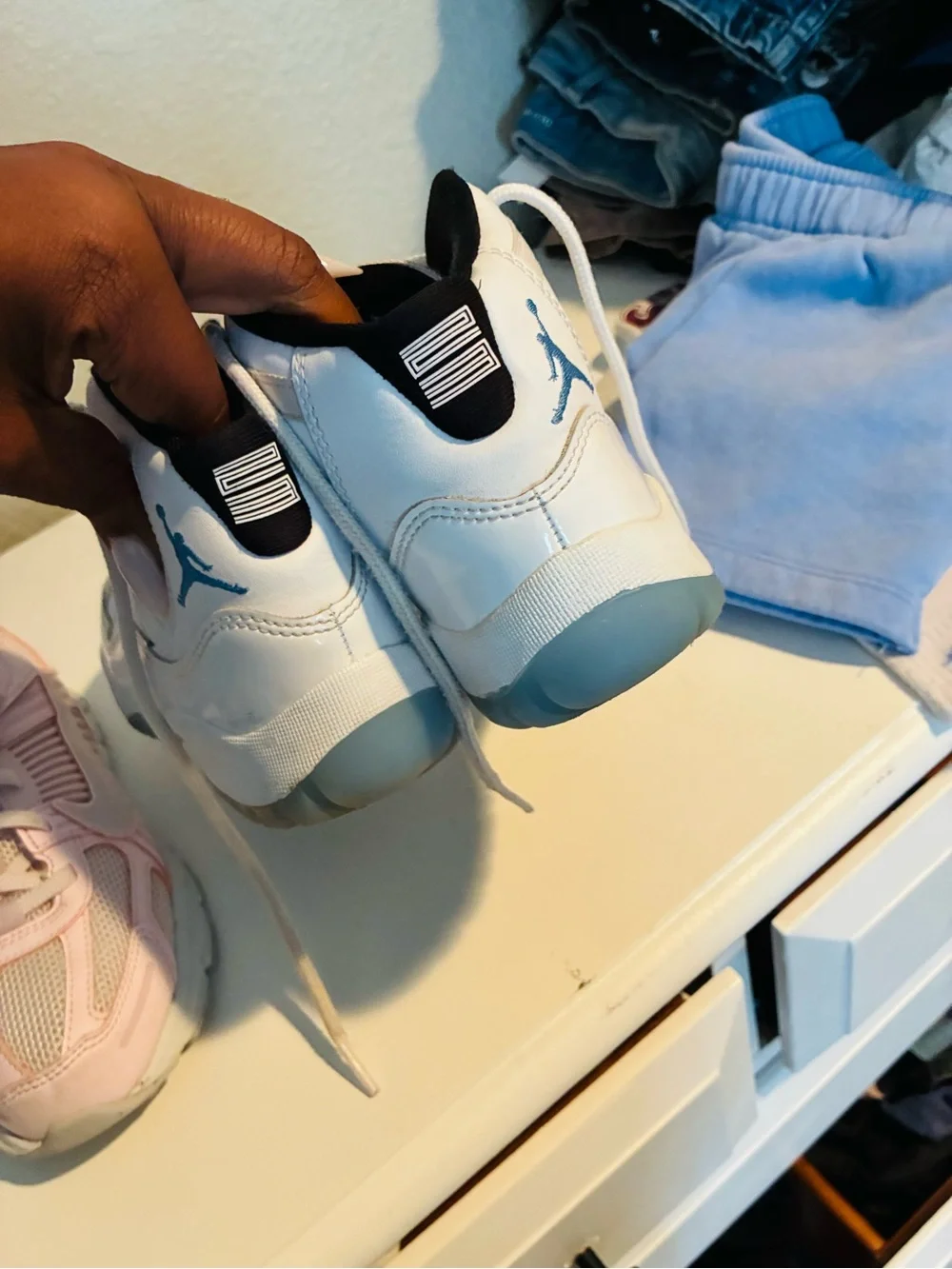 Jordan Kids White and Black Low-Top Sneakers